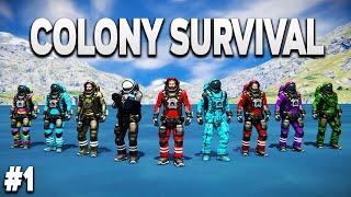 Space Engineers - Colony Survival - Ep #1 - CHAOS!