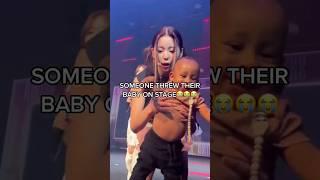 Someone threw their baby on stage!!! #nmixx #kpop #kyujin #shorts #viral #viralvideo #jyp #fyp