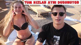 BOYU FARK EDER Mİ? RUS KIZLARA SORDUK! (BOYU NE KADAR OLMALI?) SAHİLDE TURİST KIZLARLA RÖPORTAJ