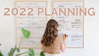 HOW I'M PLANNING TO CRUSH MY GOALS IN 2022 | How I plan my year & quarters on wall calendars