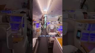 Emirates A380 vs 777 Business Class