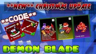 (CODE) **NEW** CHRISTMAS EVENT GUIDE | DEMON BLADE Roblox