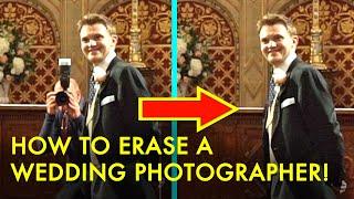 How to erase a photographer from a wedding video | Tutorial