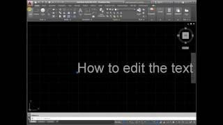 How to edit the text in AutoCAD