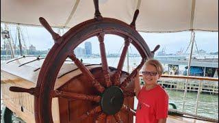 South Street Seaport Museum, New York City!! Beautiful Tall Ship Tour!