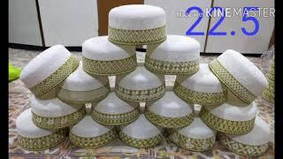 Latest Topi design of Dawoodi Bohra