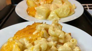 OLD SCHOOL MACARONI AND CHEESE /OLD SCHOOL CHEESY AU GRATIN POTATOES /HAPPY THANKSGIVING  