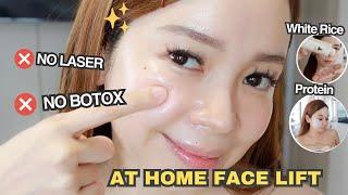 FiRM SKiN Routine  Face Lift at Home NO BOTOX NO LASER Needed.