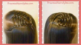 Woven Pyramid Half Up Hairstyle Tutorial, Princess Hairstyles