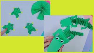 DIY|Origami crocodile and paper frog|Оригами крокодил и лягушка из бумаги