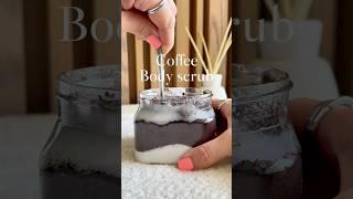 DIY: Coffee and Coconut Body Scrub #asmr #selfcare #diy #aesthetic #homemade #satisfying