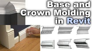 Base and Crown Molding in Revit Tutorial