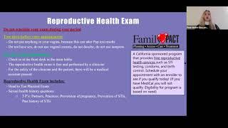 Reproductive Health Exam
