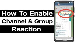 How To Enable Telegram Message Reaction | Channel & Group