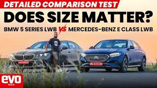 BMW 5 Series vs Mercedes-Benz E Class | Which luxury sedan is better? | Comparison test | @evoIndia