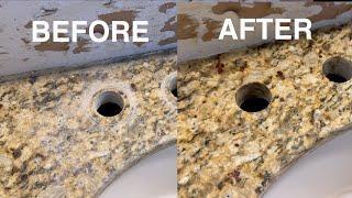 How to restore granite and remove hard water stains