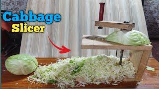 How To Make Cabbage Slicer Machine 