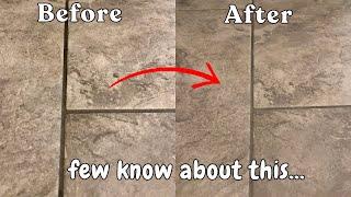 DIRTY GROUT WHITENED in 15 seconds! (Not Clickbait) Clean Like a Pro!