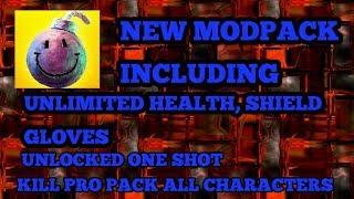 New MODPACK IN BOMBSQUAD include one shot kill unlimited health shield gloves all characters unlock