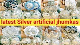 silver artificial jhumkas with price 2023 || Silver Traditional Earrings#Artificialjhumka