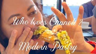 #highlyrecommended  - MODERN PASTRY is  considered ONE OF THE BEST CANNOLI in BOSTON   #cannoli