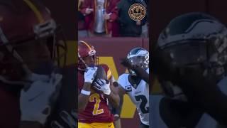 Jayden Daniels 50-Yard Pass to Dyami Brown vs Darius Slay | Commanders vs Eagles | #shorts