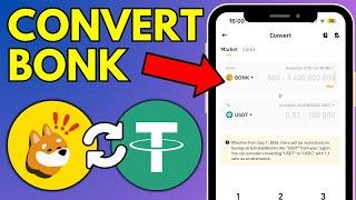 How To Convert BONK Coin To USDT In Binance