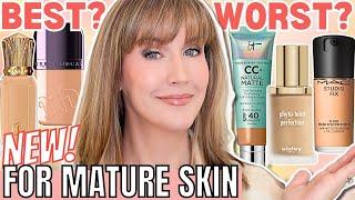 5 BEST & WORST New Foundations for Mature Skin 2024 | Foundation Roundup