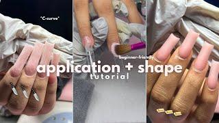 my secret to SMOOTH APPLICATION & CRISPY SHAPE | ACRYLIC NAIL TUTORIAL (beginner friendly) 