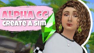 I Created A Sim With Alpha Custom Content