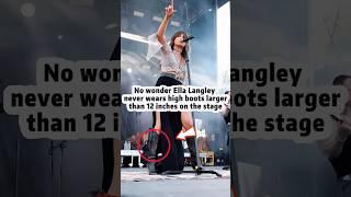 Ella Langley never wears high boots larger than 12 inches on the stage #shorts #celebrity #ella