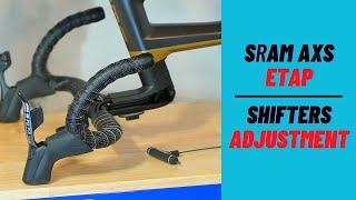 SRAM AXS etap Shifters Adjustment