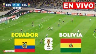 EN VIVO : Ecuador vs Bolivia | Eliminatorias 2024 | Transmisión en vivo