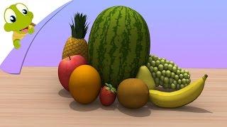 Learn Fruits in 3D - Fruits and their Names - Learning Series