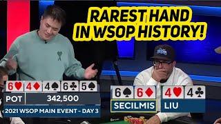 Quads vs Quads in WSOP Main Event!