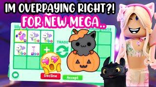 IM OVERPAYING RIGHT?!MEGA EXOTICS FOR NEW MEGA PET..️#adoptmeroblox #preppyadoptme #preppyroblox