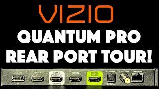 Vizio Quantum Pro 4K QLED HDR SmartTV -- TOUR OF BACK PORTS