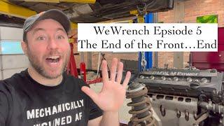 WeWrench Episode 5 1992 BMW E34 M5 Full Restoration Front Core Support Removal l  HD 1080p