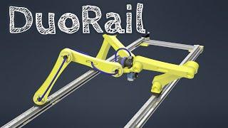 RepRap DuoRail (More of a Shelbyville Idea) - Two Rail Tripteron