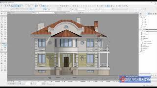 Фасады в Архикад 2d. Как сделать фасады в Архикаде. Отображение фасадов.