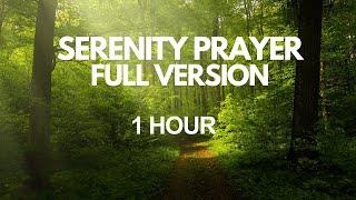 The Serenity Prayer Full Version 1-Hour Repeat Mediation. Pray This Prayer Daily