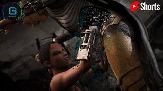 Mortal Kombat X Jacqui Briggs Blown Out Fatality in reverse #shorts