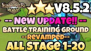 Battle Training Ground Revamped Guide Mock Battle 1-20 ⭐️⭐️⭐️ (Summoners war)  V 8.5.2 UPDATE! 2024