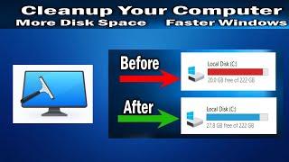 How to cleanup extra space and free your disk in windows