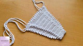 Crochet Bikini Bottom Pattern with Picot Border Tutorial | Moderate Coverage