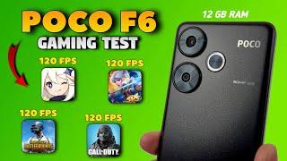 POCO F6 Gaming Test? | PUBG MOBILE, MLBB, CODM, GENSHIN IMPACT | POCO CARNIVAL 2024