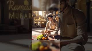 ramadan Mubarak 3d ai photo with iftaar #3d #ai #ramadan