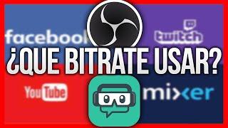 ¿Cuanto *BITRATE* poner en OBS para hacer DIRECTOS en Twitch, Youtube y Facebook Gaming? 