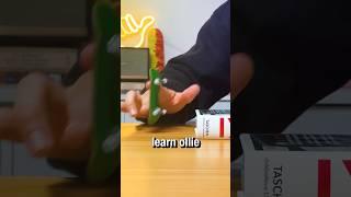 Quick Ollie tutorial for beginnersdid you land it?#fingerboard #tutorial #techdeck