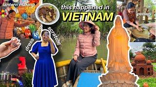 this HAPPENED in Vietnam he said I love you?! lantern making, got a dress stitched in 12 hours